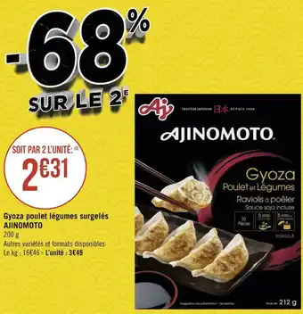 Ajinomoto gyoza poulet légumes surgelés
