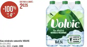 Géant Casino Volvic eau minérale naturelle offre