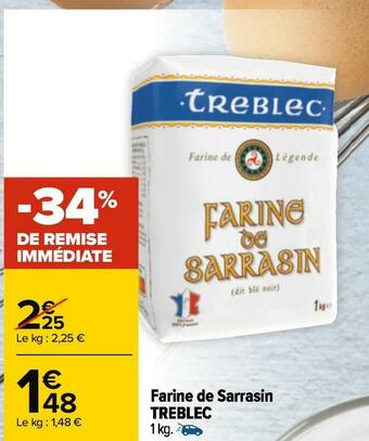 Carrefour Treblec farine de sarrasin offre