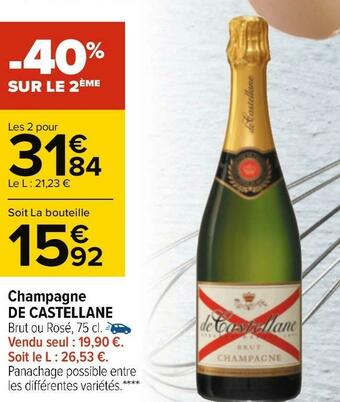 Carrefour De castellane champagne offre
