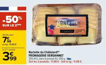 Fromagerie verdannet raclette du châtelard