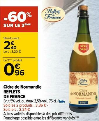 Reflets de france cidre de normandie
