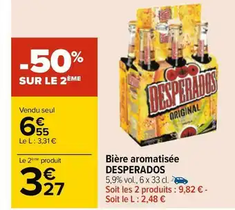 Carrefour Desperados bière aromatisée offre