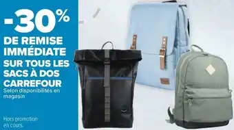 Carrefour Carrefour bon plan sur tous les sacs à dos carrefour offre