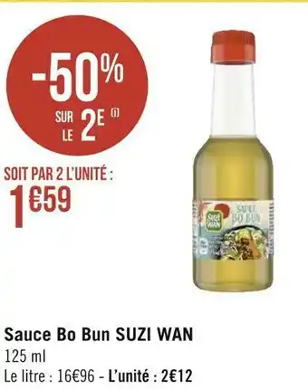 Géant Casino Suzi wan sauce bo bun offre