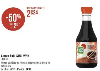 Géant Casino Suzi wan sauce soja offre
