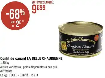 Géant Casino La belle chaurienne confit de canard offre