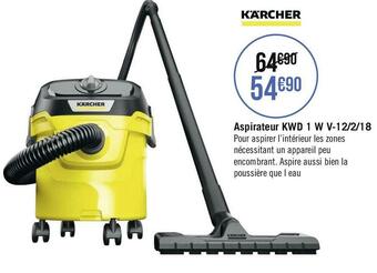 Géant Casino Karcher aspirateur kwd 1 w v-12/2/18 offre