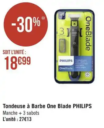 Géant Casino Philips tondeuse à barbe one blade offre