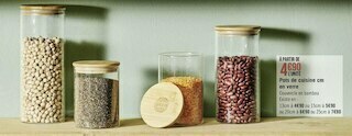 Géant Casino Pots de cuisine cm en verre offre