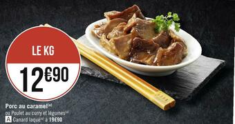 Géant Casino Porc au caramel offre