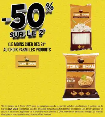 Géant Casino Tien shan bon plan parmi les produits de la marque tien shan offre