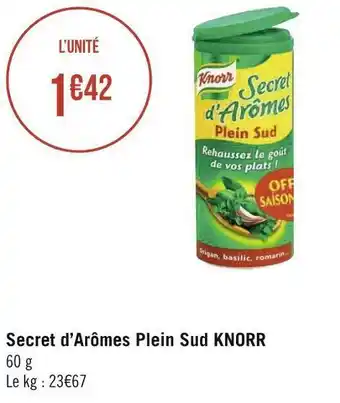 Géant Casino Knorr secret d’arômes plein sud offre