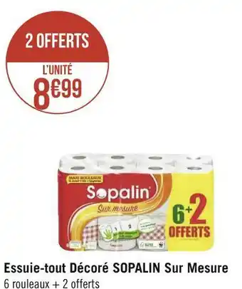 Géant Casino Sopalin essuie-tout décoré sur mesure offre
