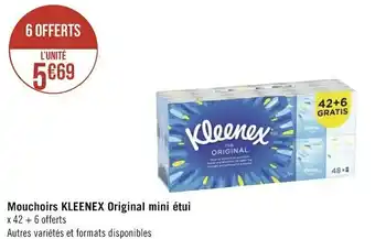 Kleenex mouchoirs original mini étui