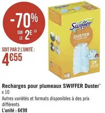 Géant Casino Swiffer recharges pour plumeaux duster* offre