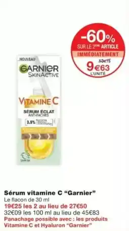 Monop' Sérum vitamine c garnier offre
