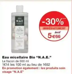 Monop' Eau micellaire Bio N.A.E. offre