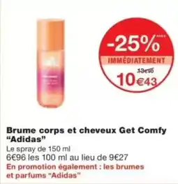 Monop' Brume corps et cheveux get comfy adidas offre
