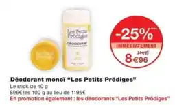 Monop' Déodorant monoï les petits prödiges offre