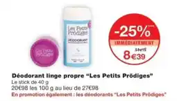 Monop' Déodorant linge propre les petits prödiges offre