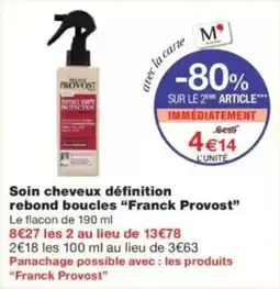 Monop' Soin cheveux définition rebond boucles franck provost offre