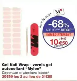Monop' Gel nail wrap vernis gel autocollant mylee offre