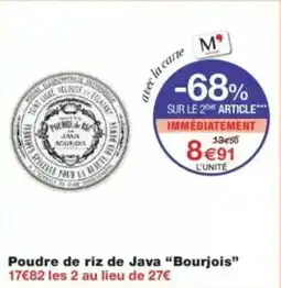 Monop' Poudre de riz de java bourjois offre