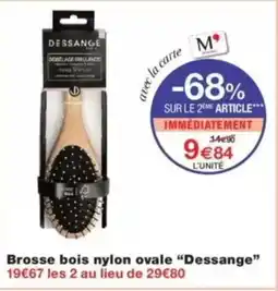 Monop' Brosse bois nylon ovale dessange offre