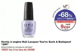 Monop' Vernis à ongles nail lacquer you're such a budapest opi offre