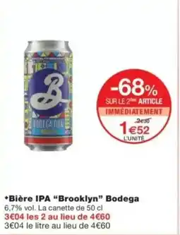 Monop' *bière ipa brooklyn bodega offre