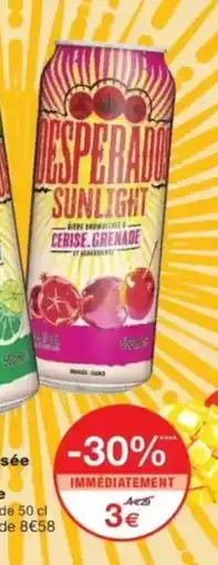 Monop' Bière Desperados cerise-grenade offre