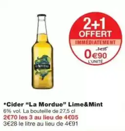 Monop' Cider La Mordue Lime & Mint offre