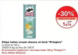 Monop' Chips tuiles cream cheese et herb pringles offre