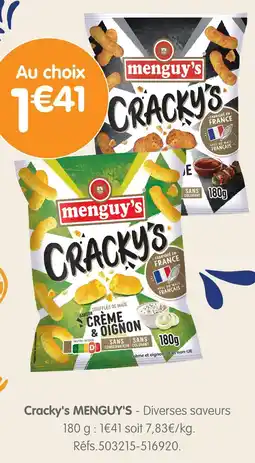 b&m Menguy's cracky's offre