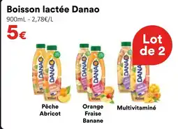 Hmarket Danao boisson lactée pêche abricot offre