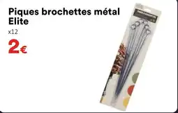 Hmarket Elite piques brochettes métal offre