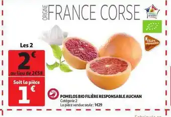 Auchan Pomelos Bio Filière Responsable Auchan offre