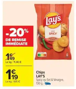 Carrefour Market CHIPS “LAY’S” offre