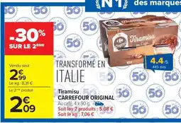 Carrefour Market Tiramisu Carrefour Original offre