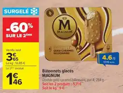 Carrefour BÂTONNETS GLACÉS MAGNUM offre
