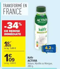 Carrefour Kéfir ACTIVIA offre