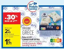 Carrefour Feta A.O.P. CARREFOUR EXTRA offre