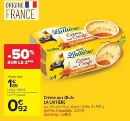 Carrefour Crème Aux Oeufs La Laitière offre