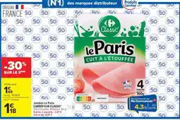 Carrefour Jambon Le Paris offre