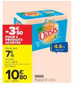 Carrefour OASIS offre