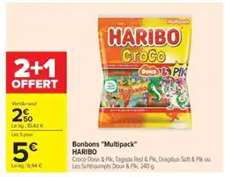 Carrefour BONBONS MULTIPACK HARIBO offre