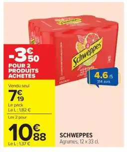 Carrefour Schweppes offre
