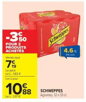 Carrefour Schweppes offre
