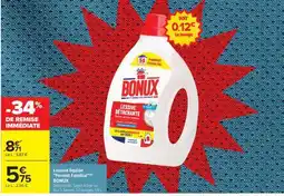 Carrefour Lessive liquide Format familial BONUX offre
